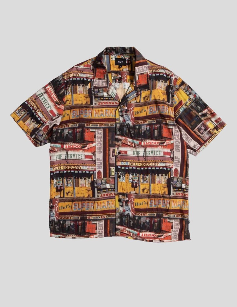 Camisa HUF angolo negozio resort camicia multi